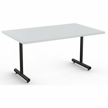 SPECIAL-T Table, Black Base, 30inWx60inLx29inH, Light Gray SCTKING3060BLG